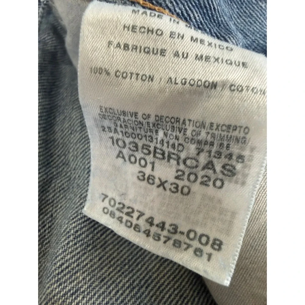 Wrangler Blue Ridge Mens Straight Leg Jeans Blue Denim 36x30 1035BRCAS